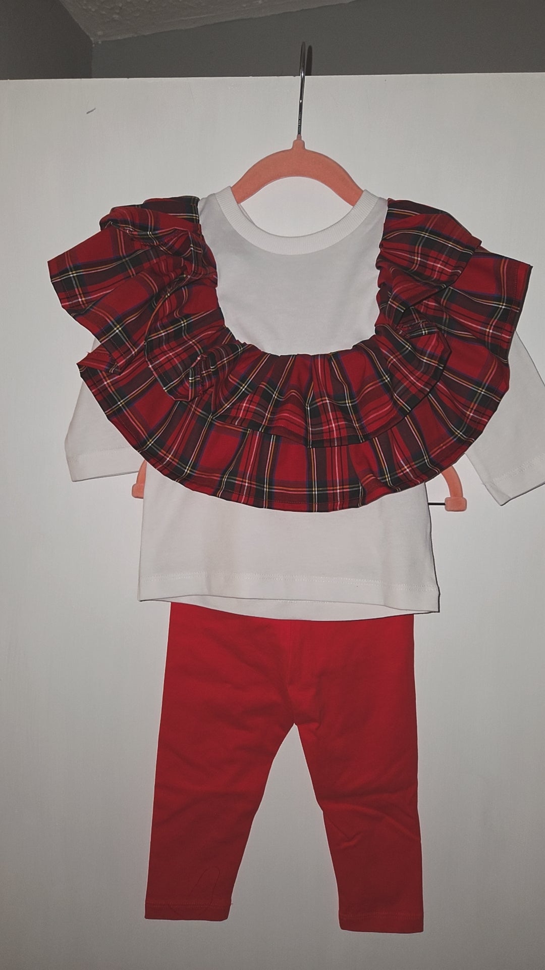 Double tartan frills
