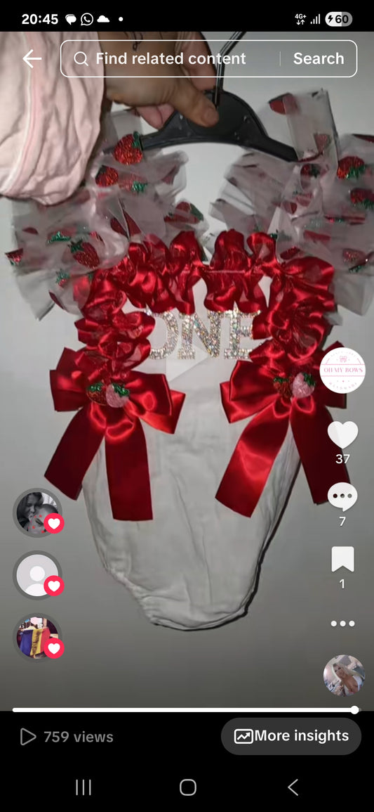Berry first birthday set