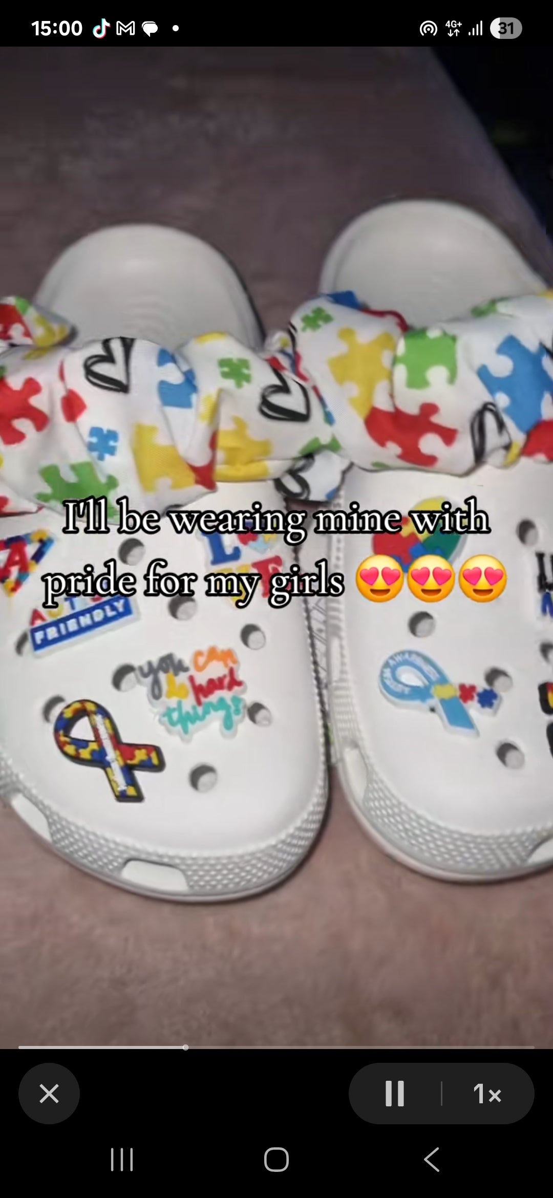 AUTISM CROC CHARMS AND STRAPS